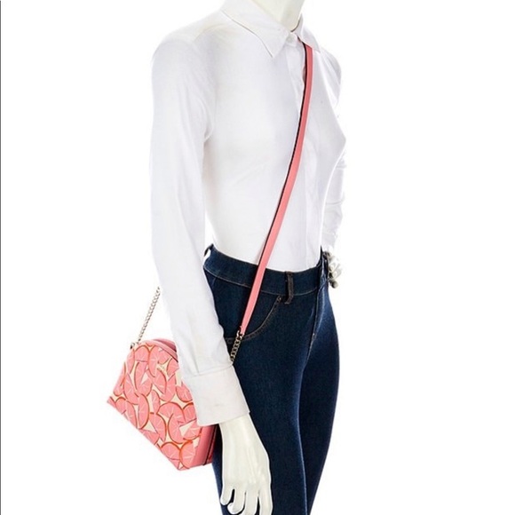 Kate Spade Spencer Pink Grapefruit Double-zip Dome Crossbody Bag NWT - Picture 2 of 16